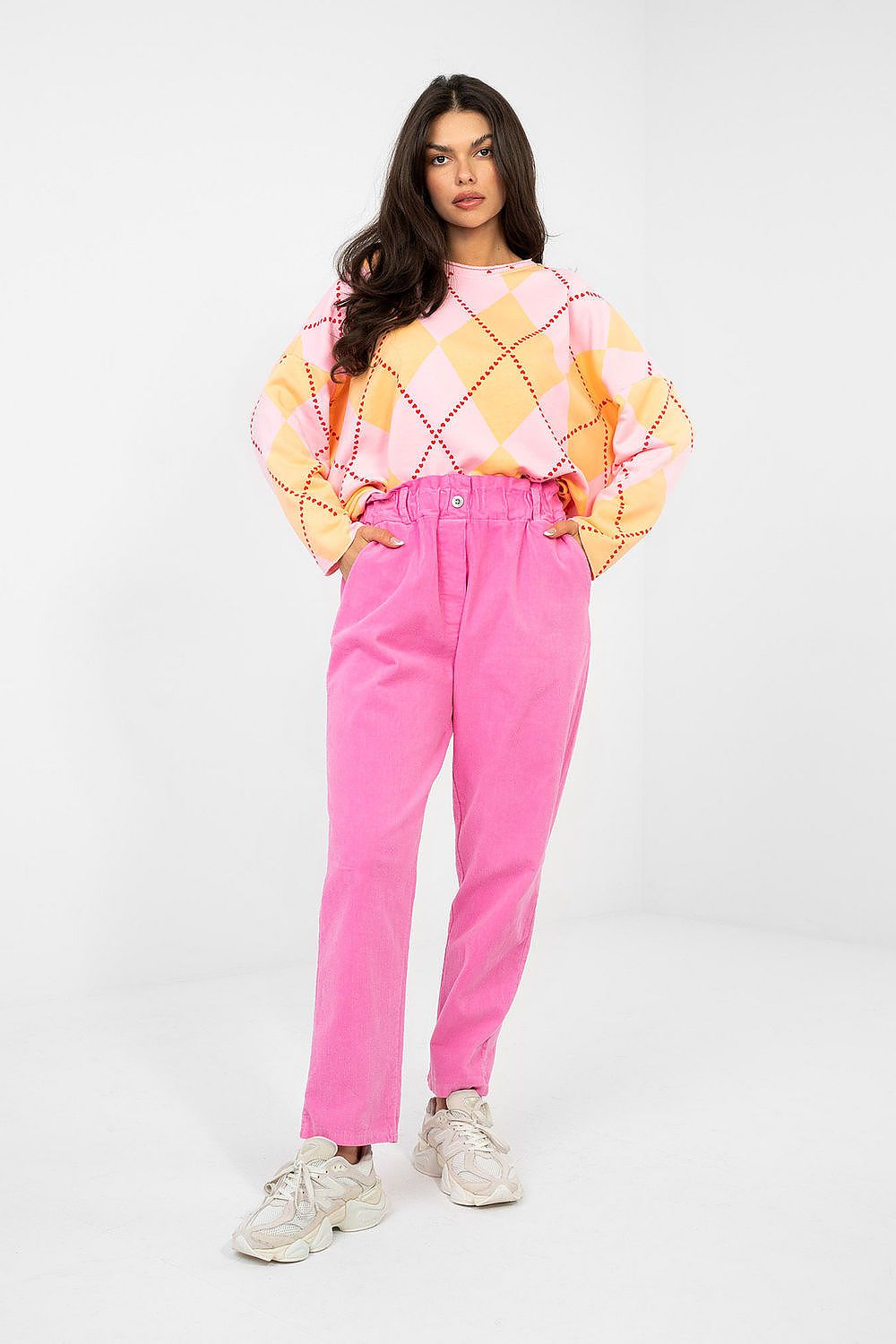 corduroy trousers model 225522 Italy Moda