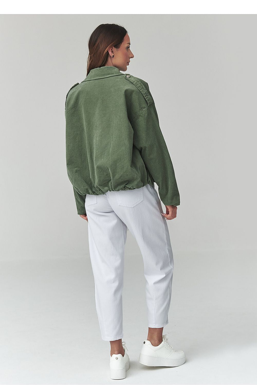 Corduroy jacket model 225691 Makadamia