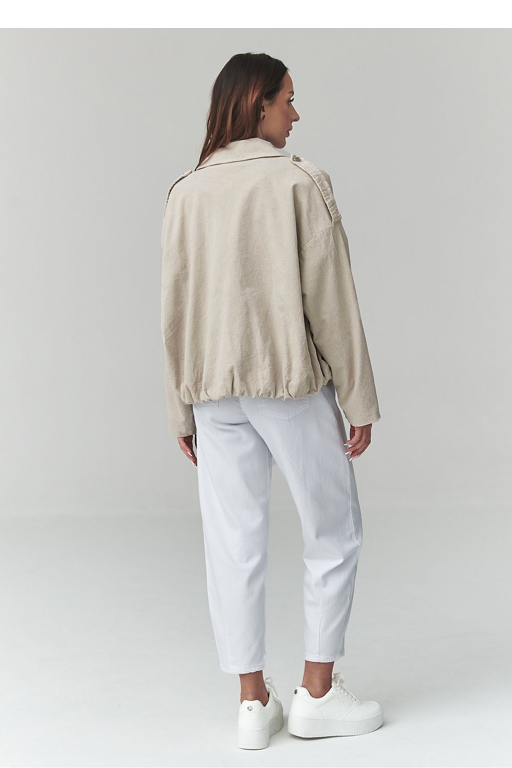 Corduroy jacket model 225692 Makadamia