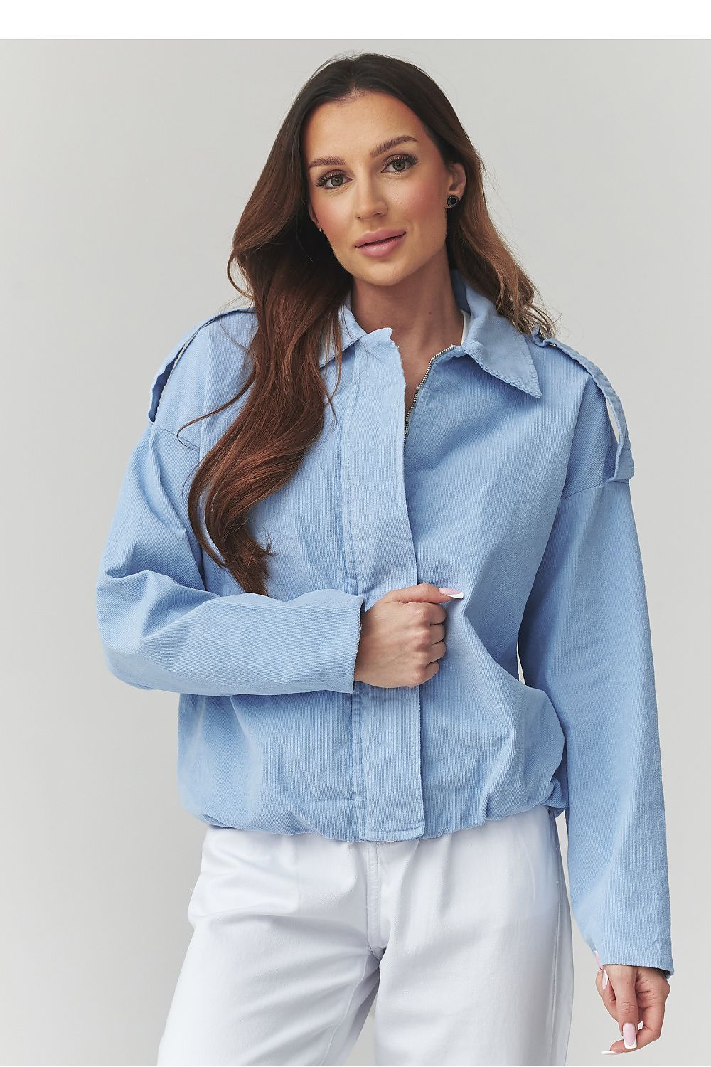 Corduroy jacket model 225694 Makadamia