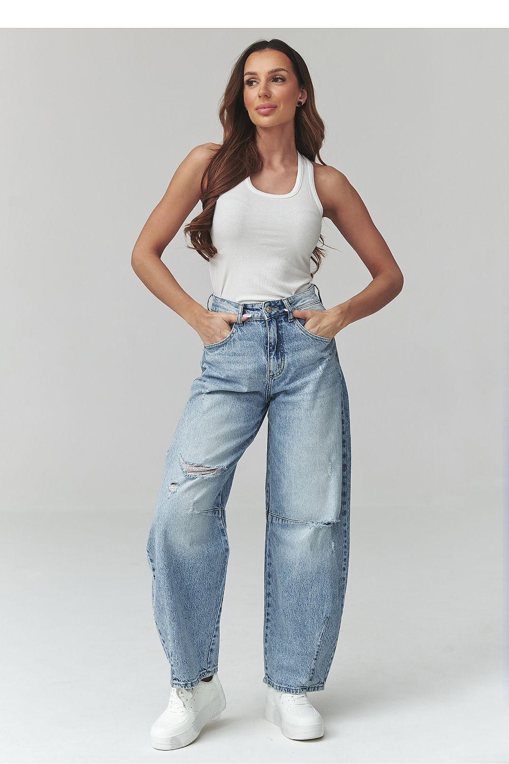 Jeans model 225704 Makadamia