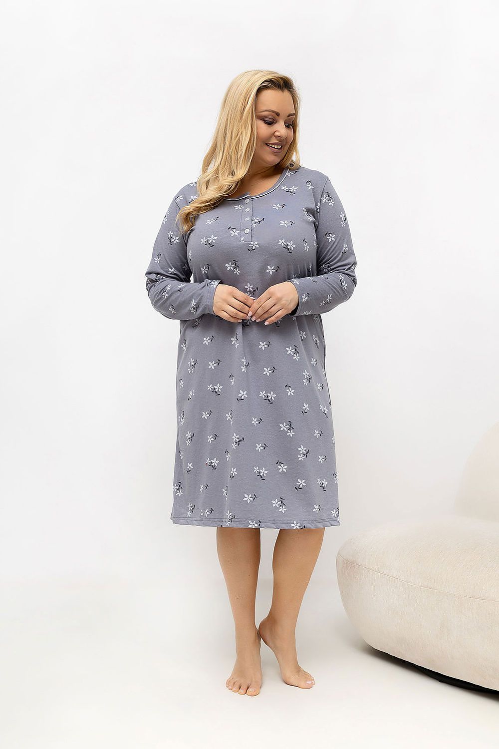 Plus Size Nightgown model 226134 Forever Pink