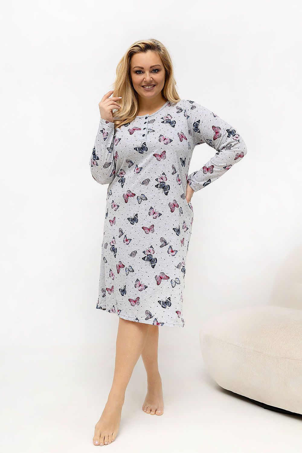 Plus Size Nightgown model 226135 Forever Pink