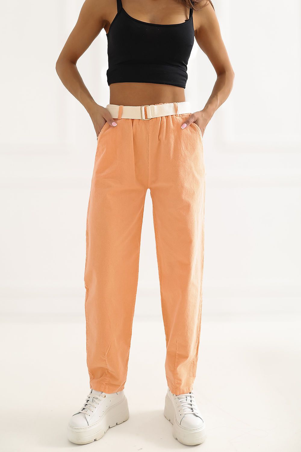 corduroy trousers model 226458 Italy Moda