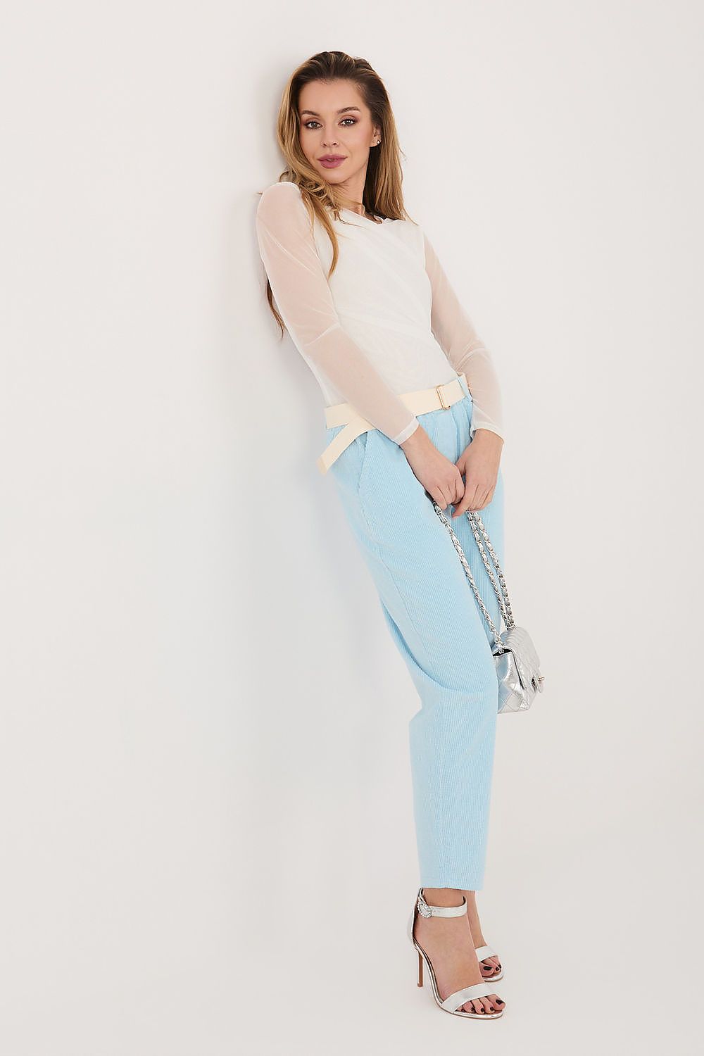corduroy trousers model 226482 Italy Moda