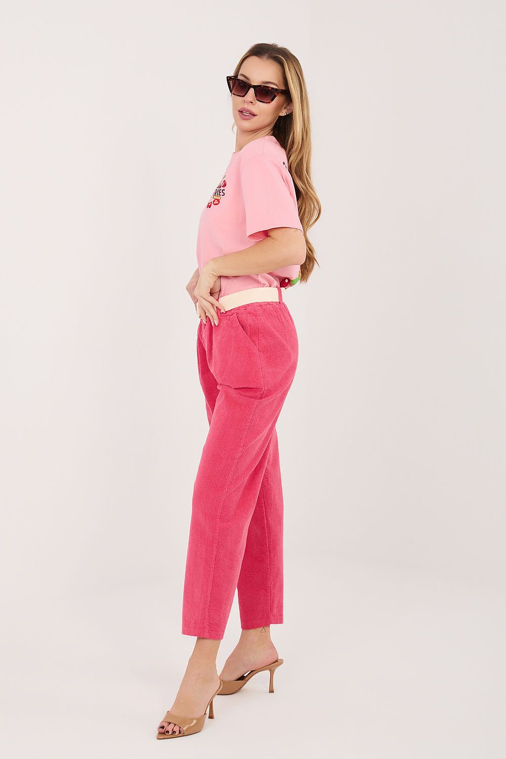 corduroy trousers model 226483 Italy Moda