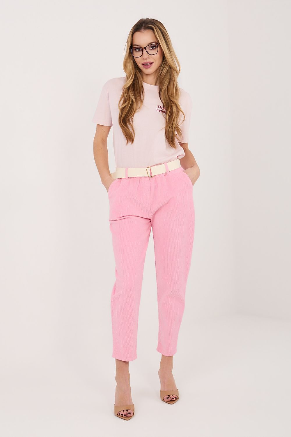 corduroy trousers model 226480 Italy Moda