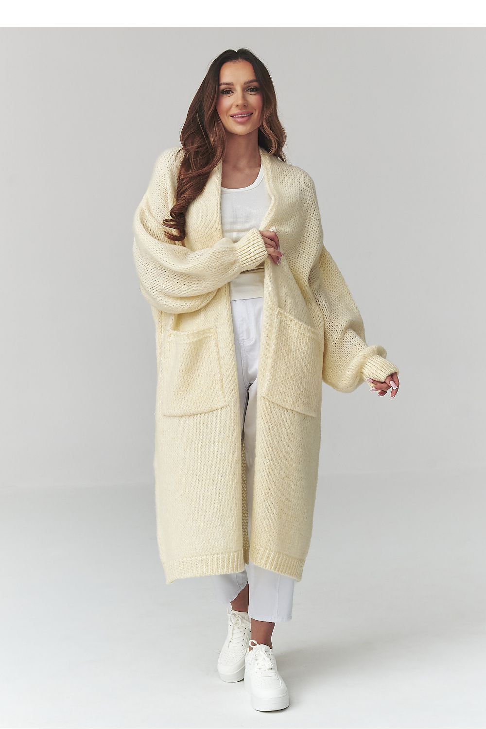 Cardigan model 226876 Makadamia