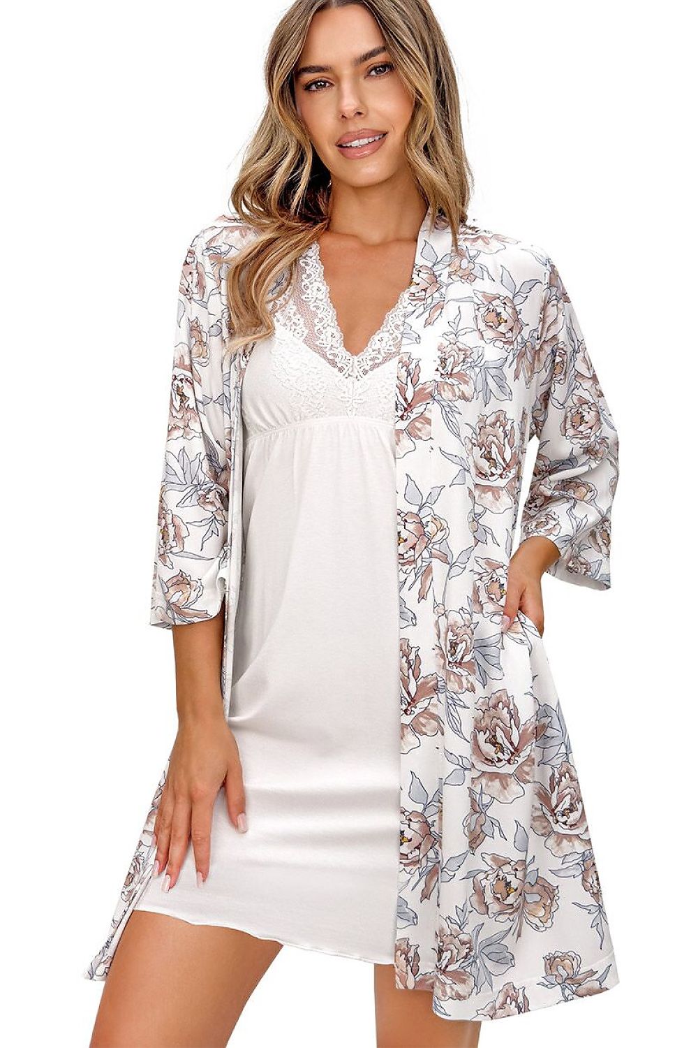 Short bathrobe model 228613 Donna