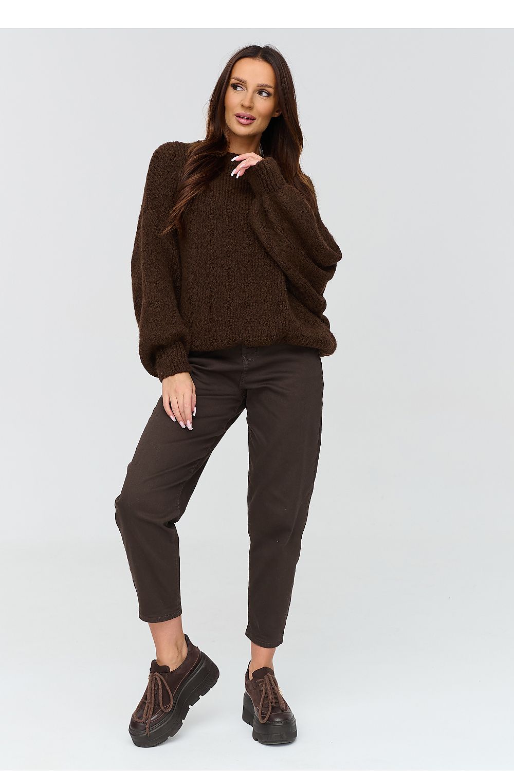 Jeans model 232002 Makadamia
