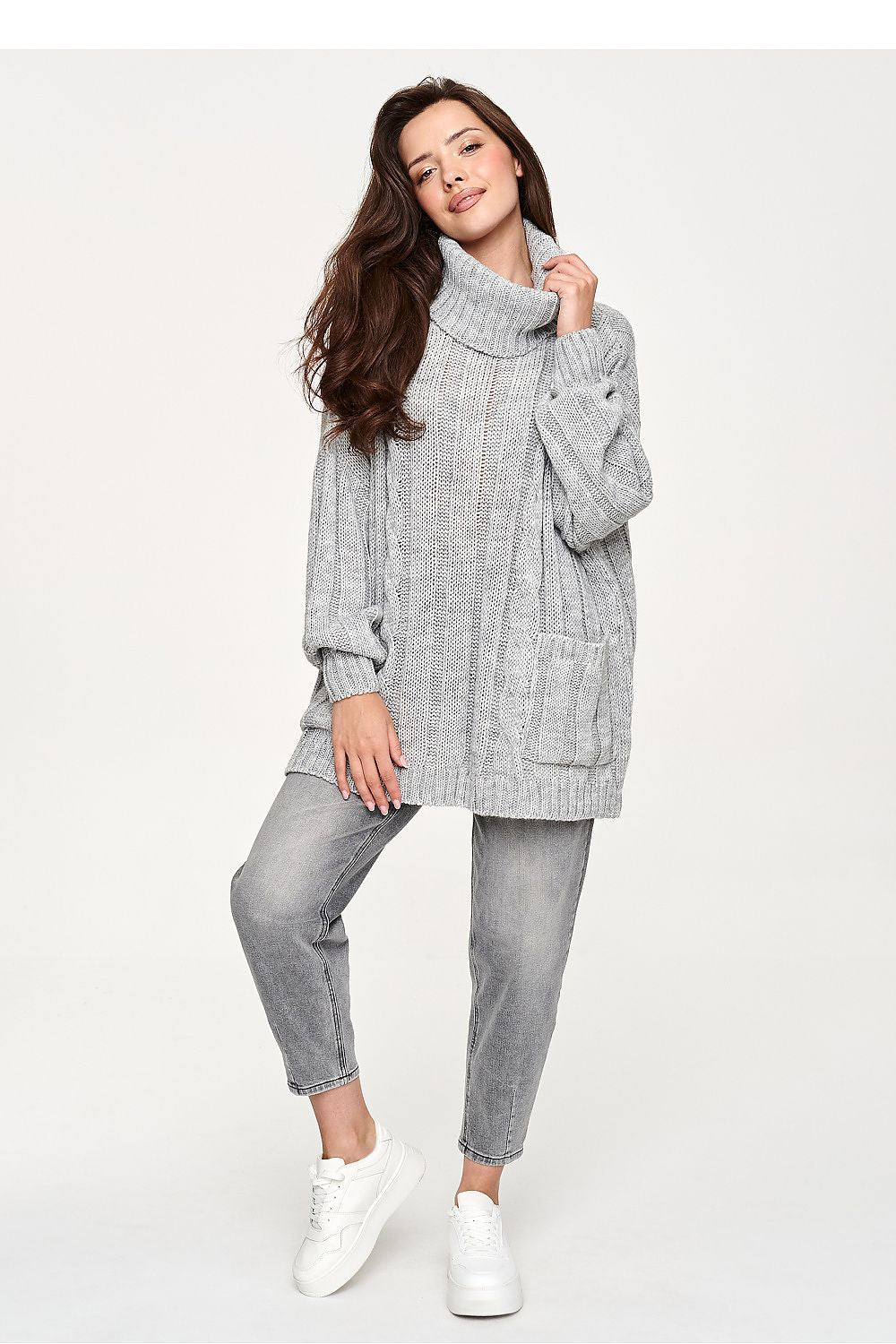 Turtleneck model 232049 Makadamia