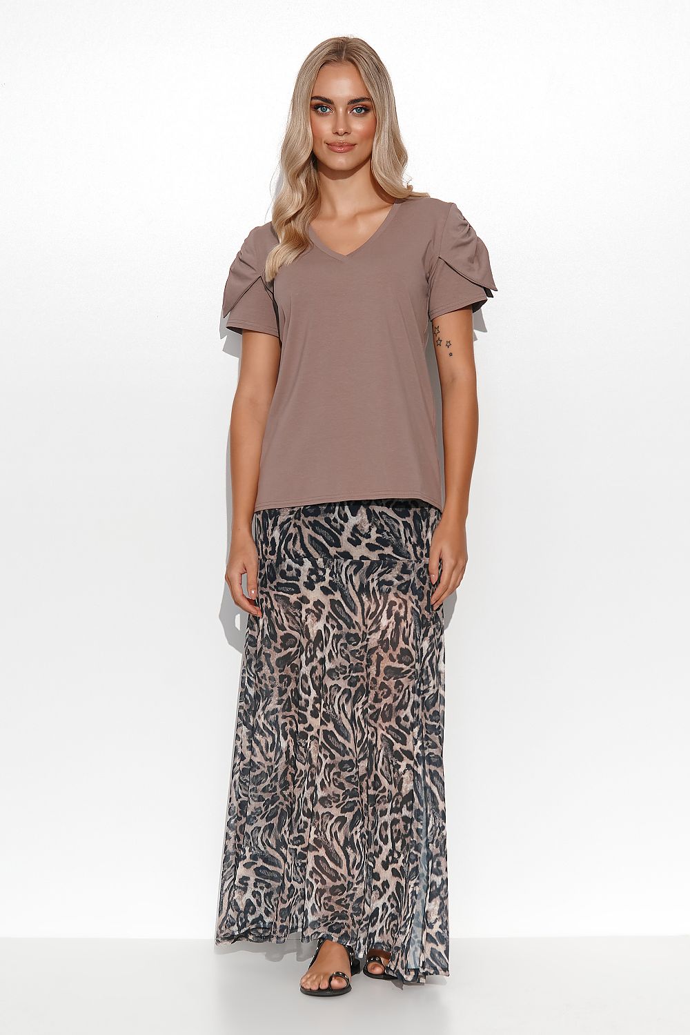 Blouse model 180762 Makadamia
