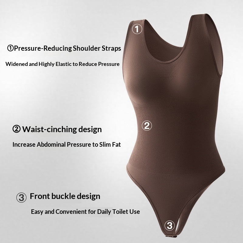 Plus Size Seamless One-piece Corset Female T-shaped Abdominal Pants