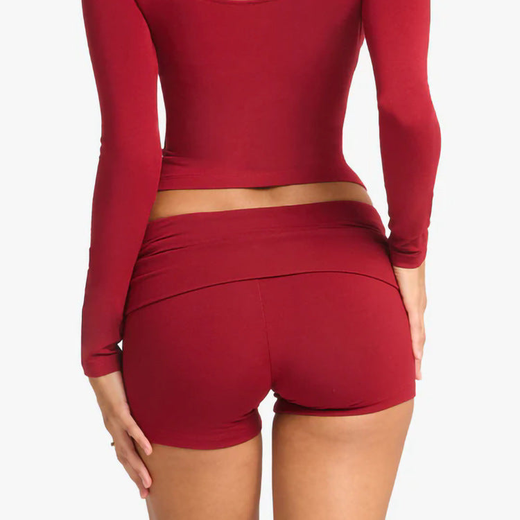 Short Yoga Pants Women's Fitness Low Waist Exercise Shorts