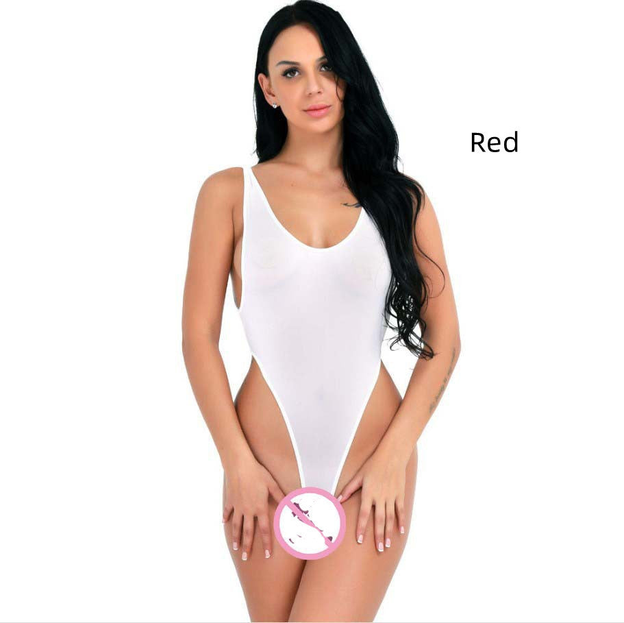 Women's Mesh Tulle Bodysuit Thong Pajamas