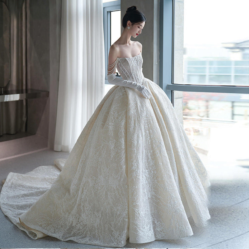 Bandeau Master Wedding Bridal French Light Dress