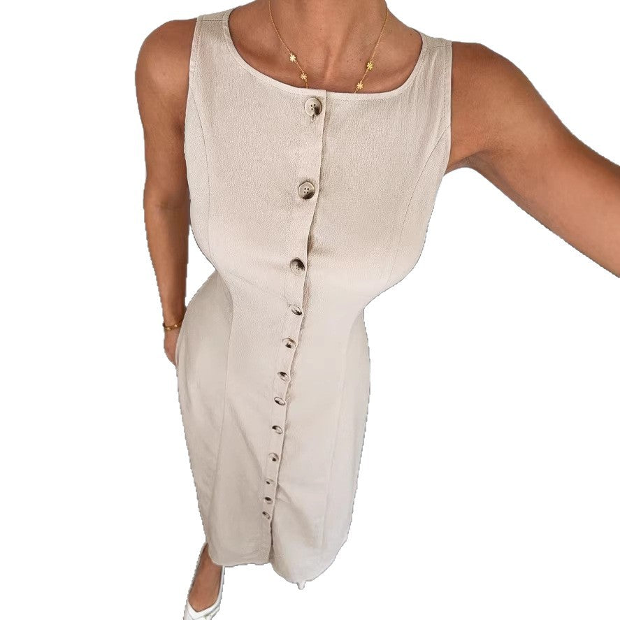 European And American-style Figure-flattering Dress