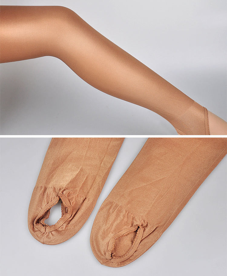 Thin Pantyhose Outer Wear Silk Stockings Bare Leg Socks Slightly Transparent Fashion Leggings Women