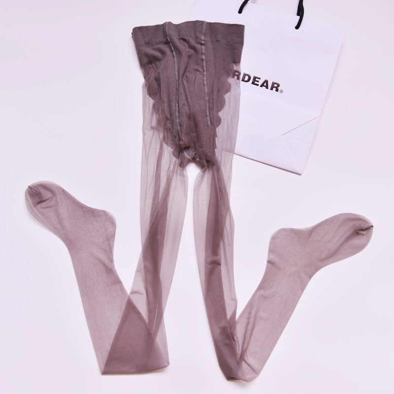 Plus Size Bikini Black Silk Stockings Female Thin And Silky Sheer Pantyhose