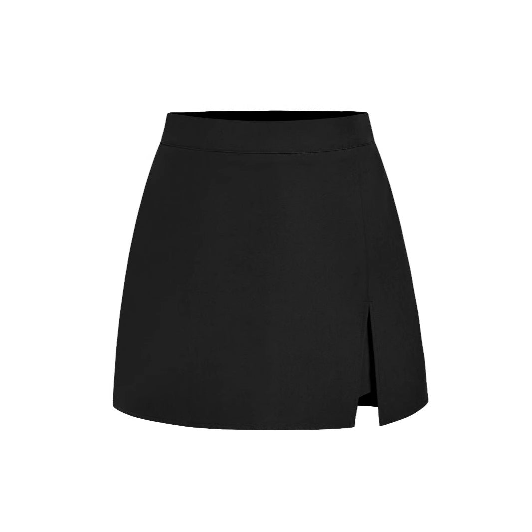 Women's Fashion High-waisted Split Skirt-trousers