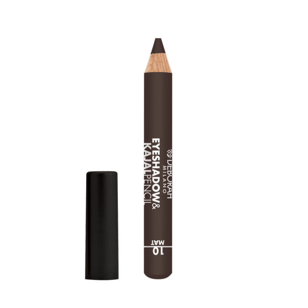 Deborah, Deborah, Blending, Matt, Eyeshadow & Kajal Eyeliner 2-In-1, 10, Brown, 2 g