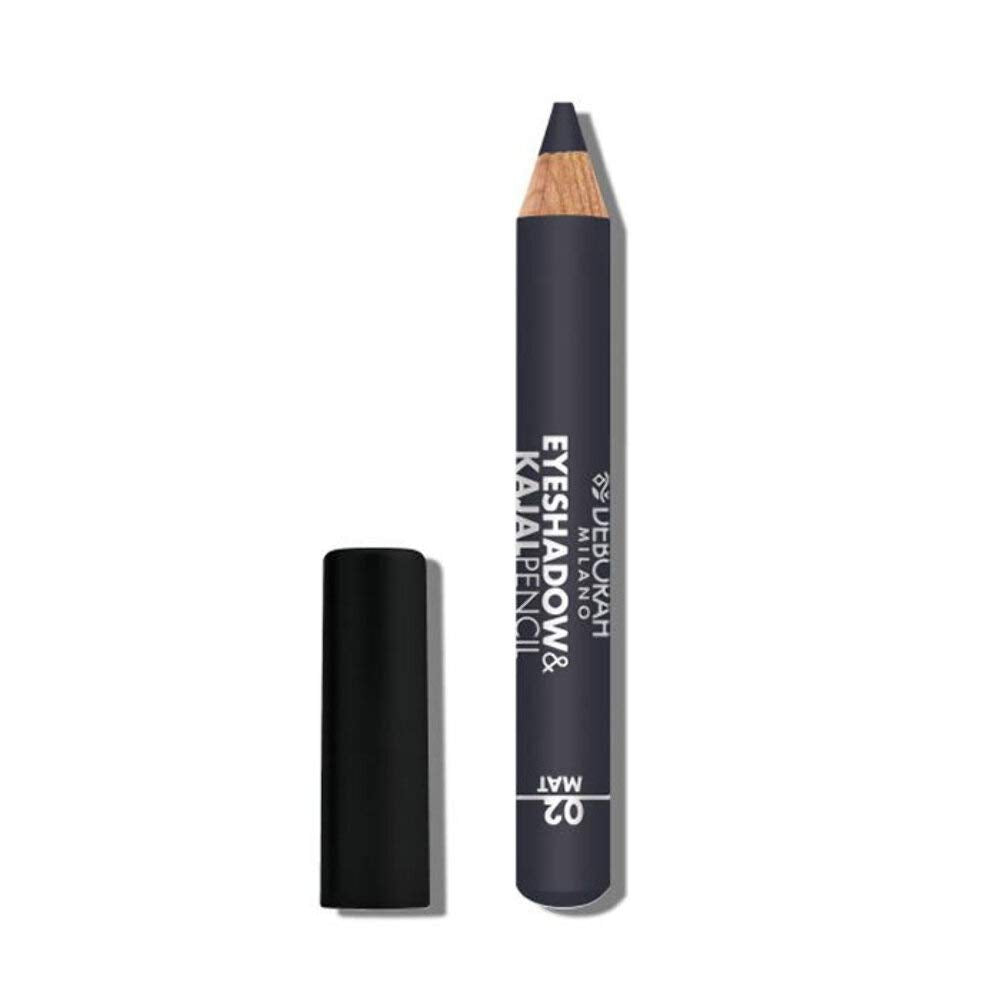 Deborah, Deborah, Blending, Matt, Eyeshadow & Kajal Eyeliner 2-In-1, 2, Grey, 2 g *Tester