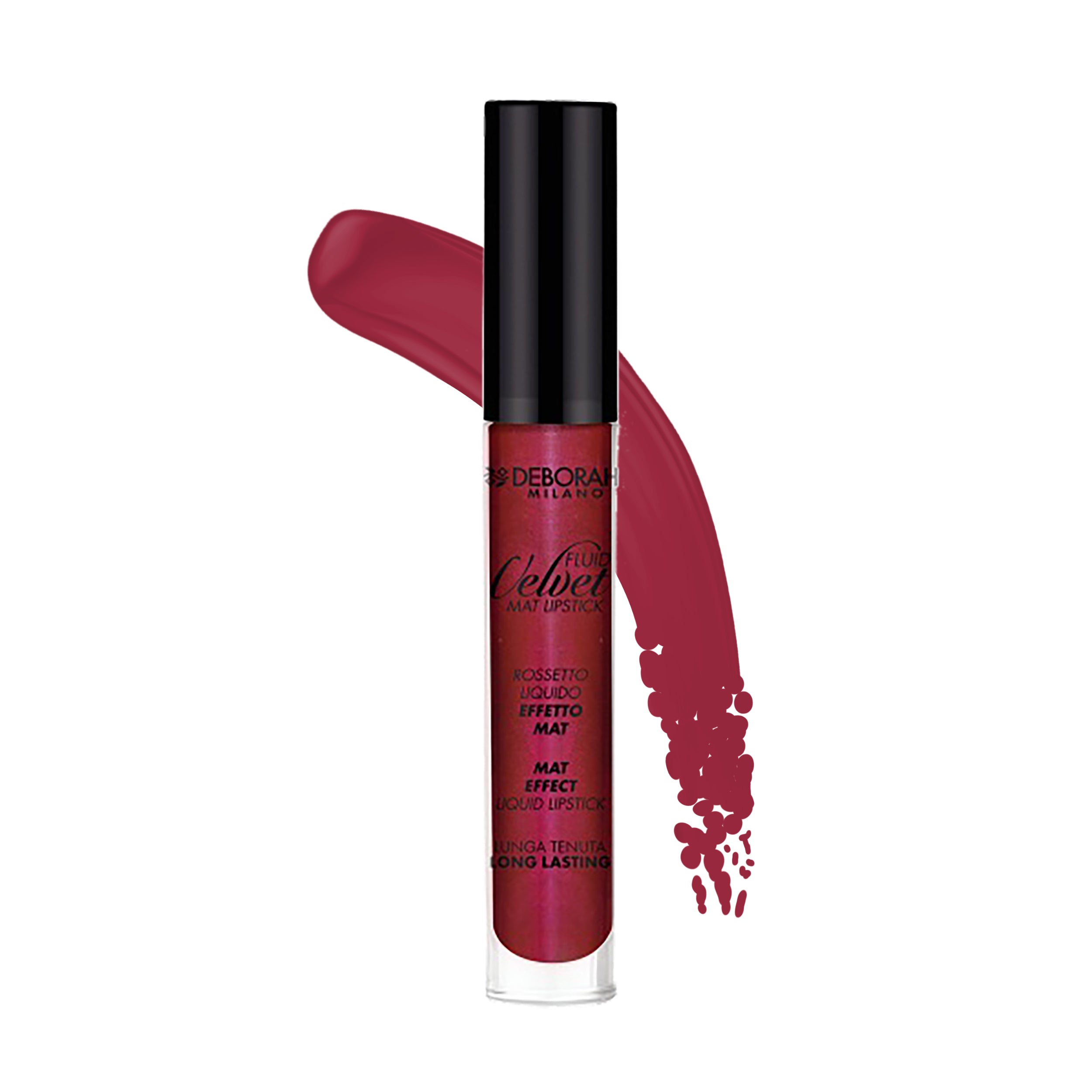Deborah, Fluid Velvet, Matte, Liquid Lipstick, 50, Cherry, 4.5 g