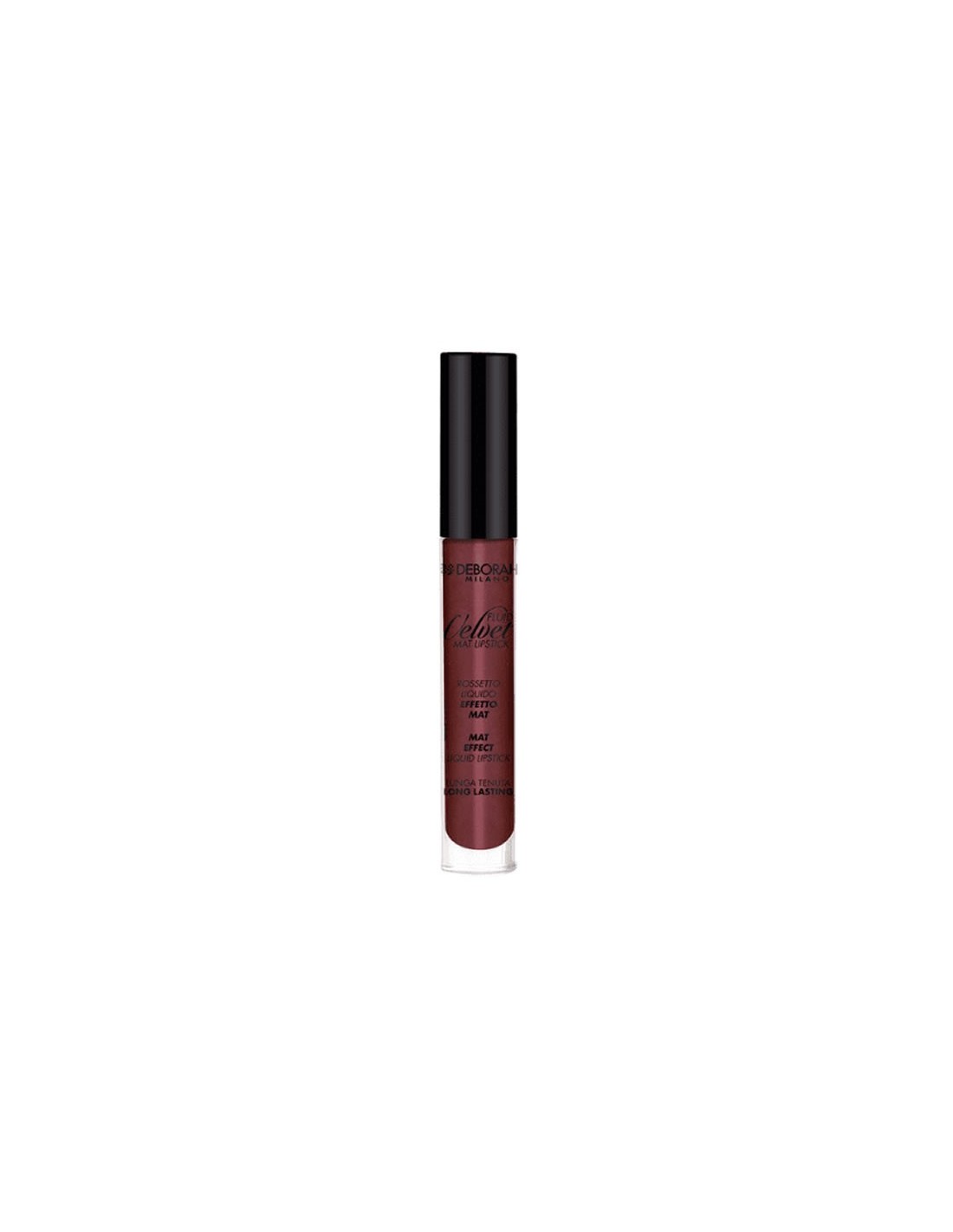 Deborah, Fluid Velvet, Matte, Liquid Lipstick, 52, Plum, 4.5 g