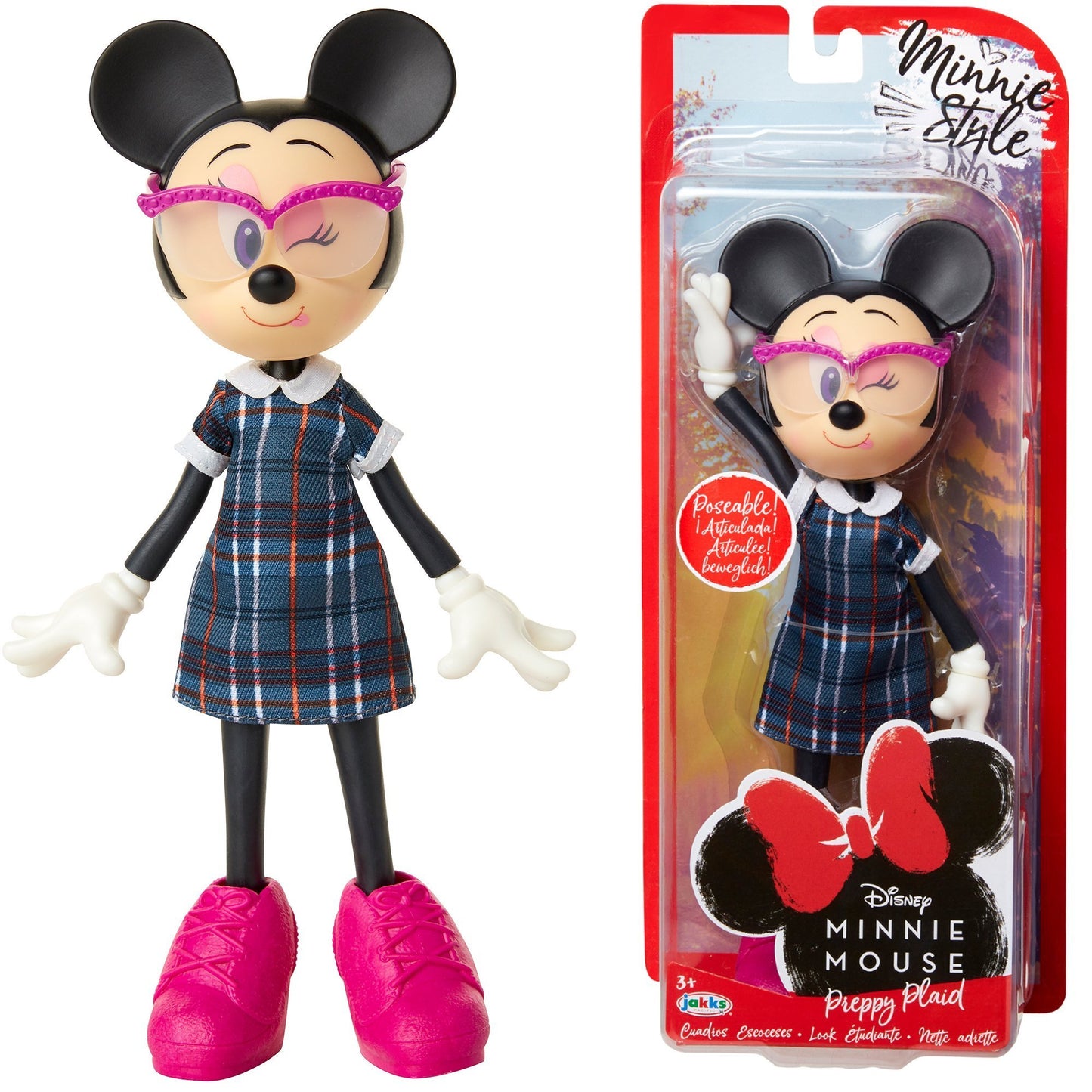 Disney, Minnie Mouse, Doll, Preppy Paid, For Girls