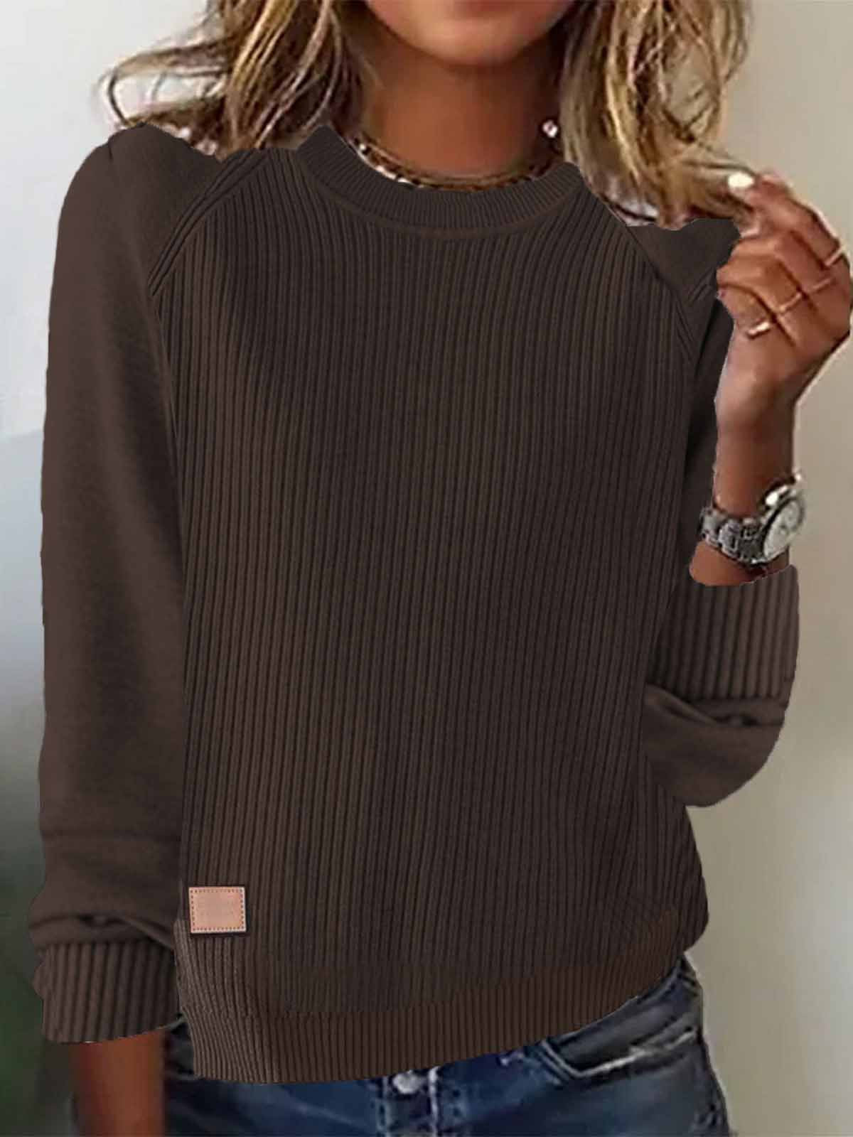 Independent Station Round Neck Long Sleeve Sweater