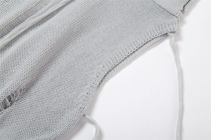 High Waist Tight Solid Color Hip Wrap Dress