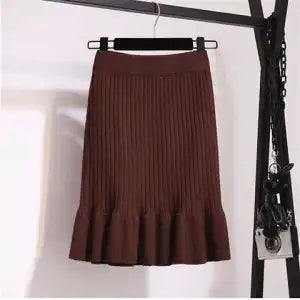 Ruffled High Waisted Flattering Mermaid Skirt