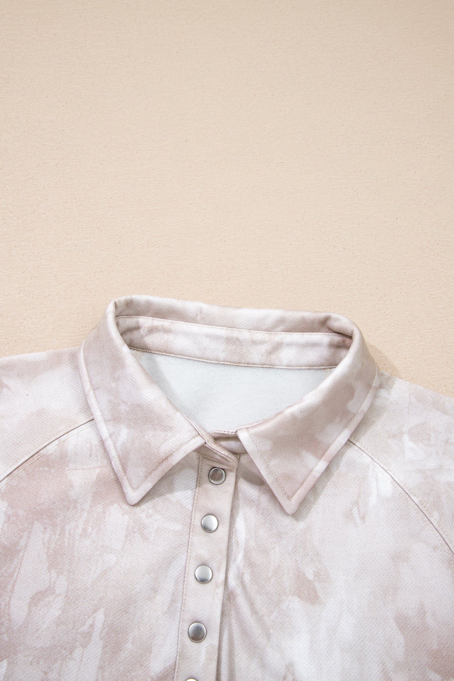 White Abstract Woodland Print Balloon Sleeve Pullover Drawstring Mini Skort Set