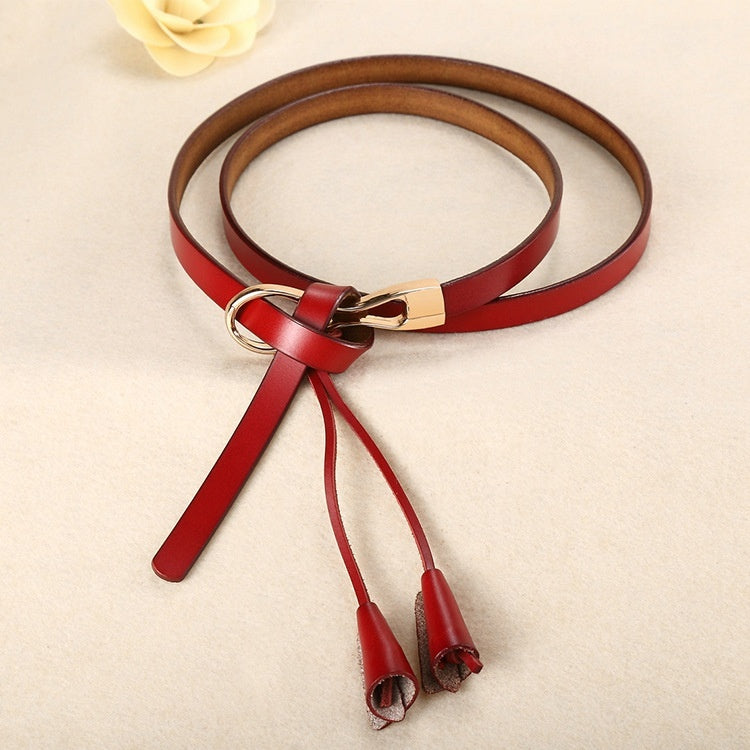 Women's Paint Alloy Buckle Pant Belt