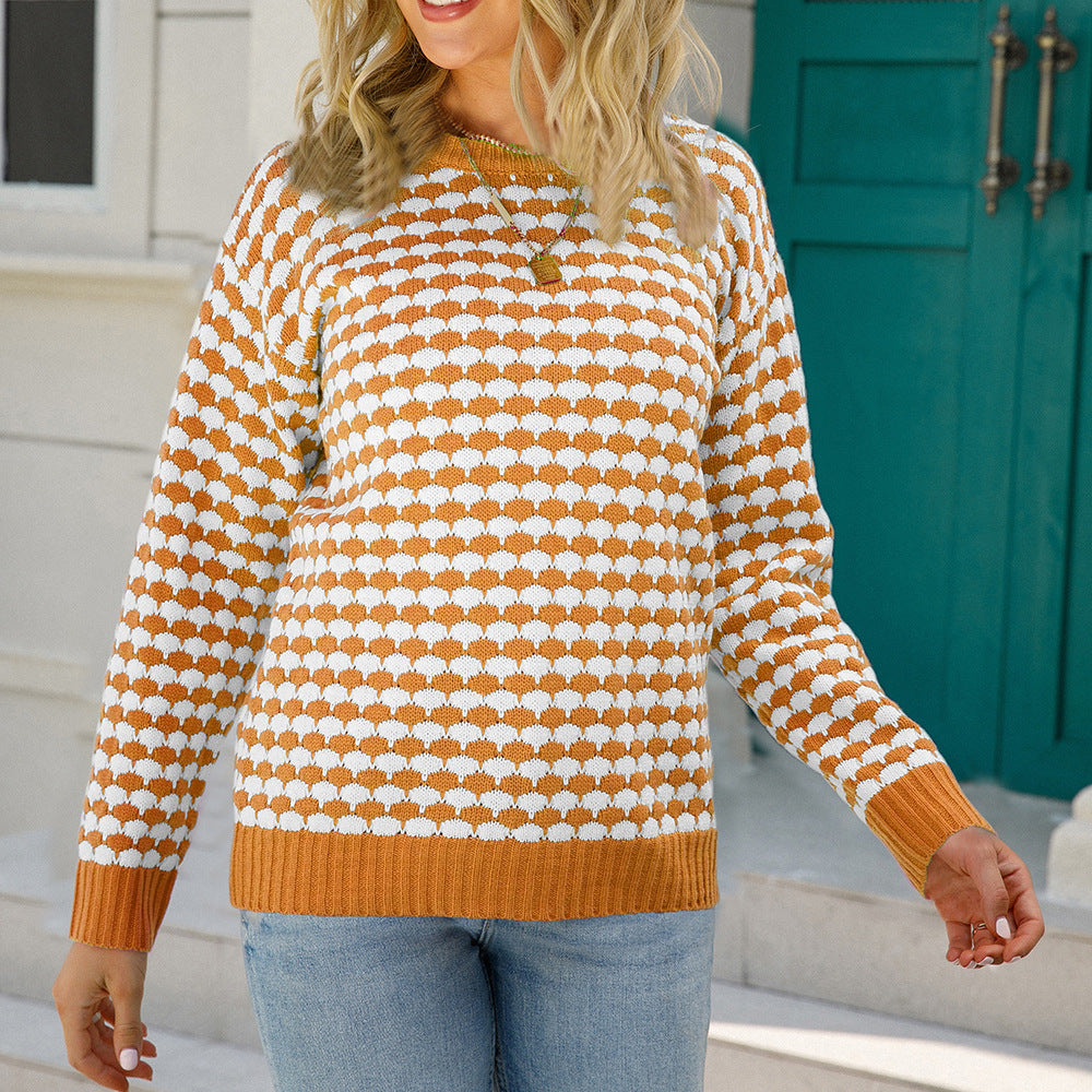 Round Neck Sweater Plus Size For Women