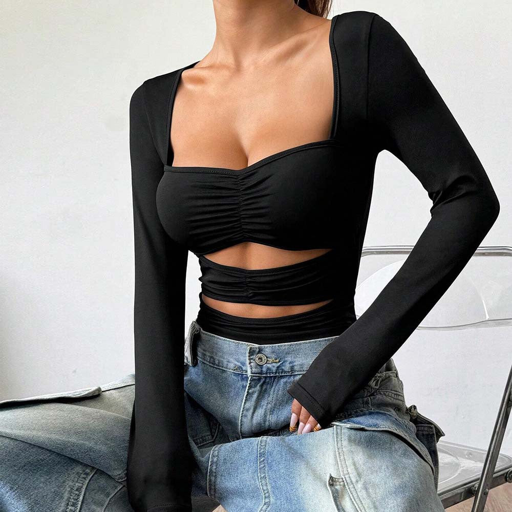 Women's Figure-hugging Bodysuit With A Cinched Waist For A Slimming Effect