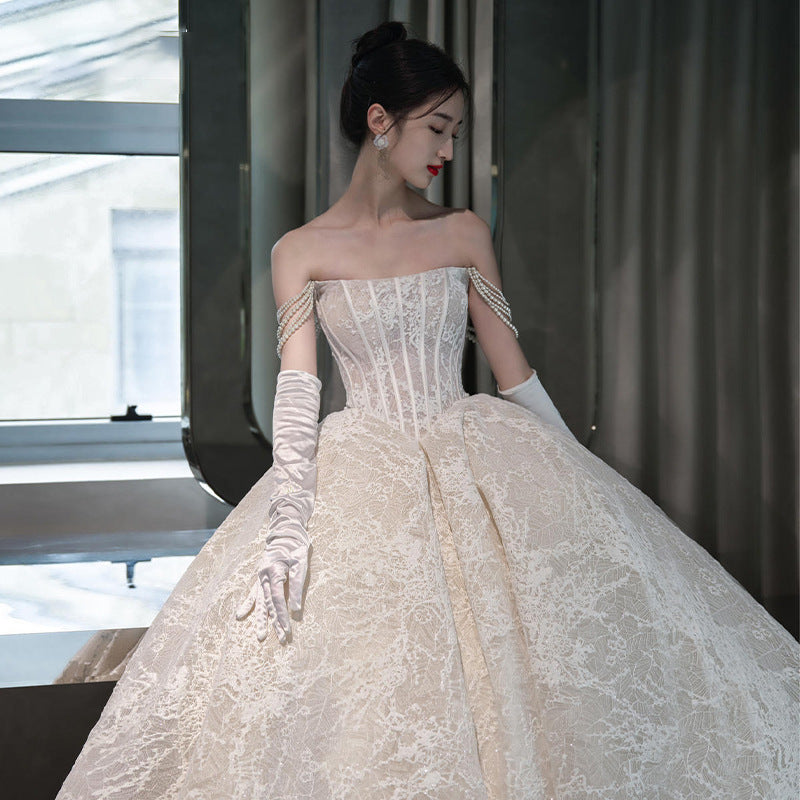 Bandeau Master Wedding Bridal French Light Dress
