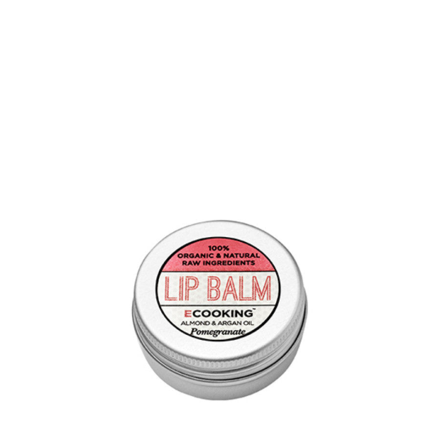 Ecooking, Ecooking, Organic Argan Oil, Hydrating, Lip Balm, Pomegranate, 15 ml