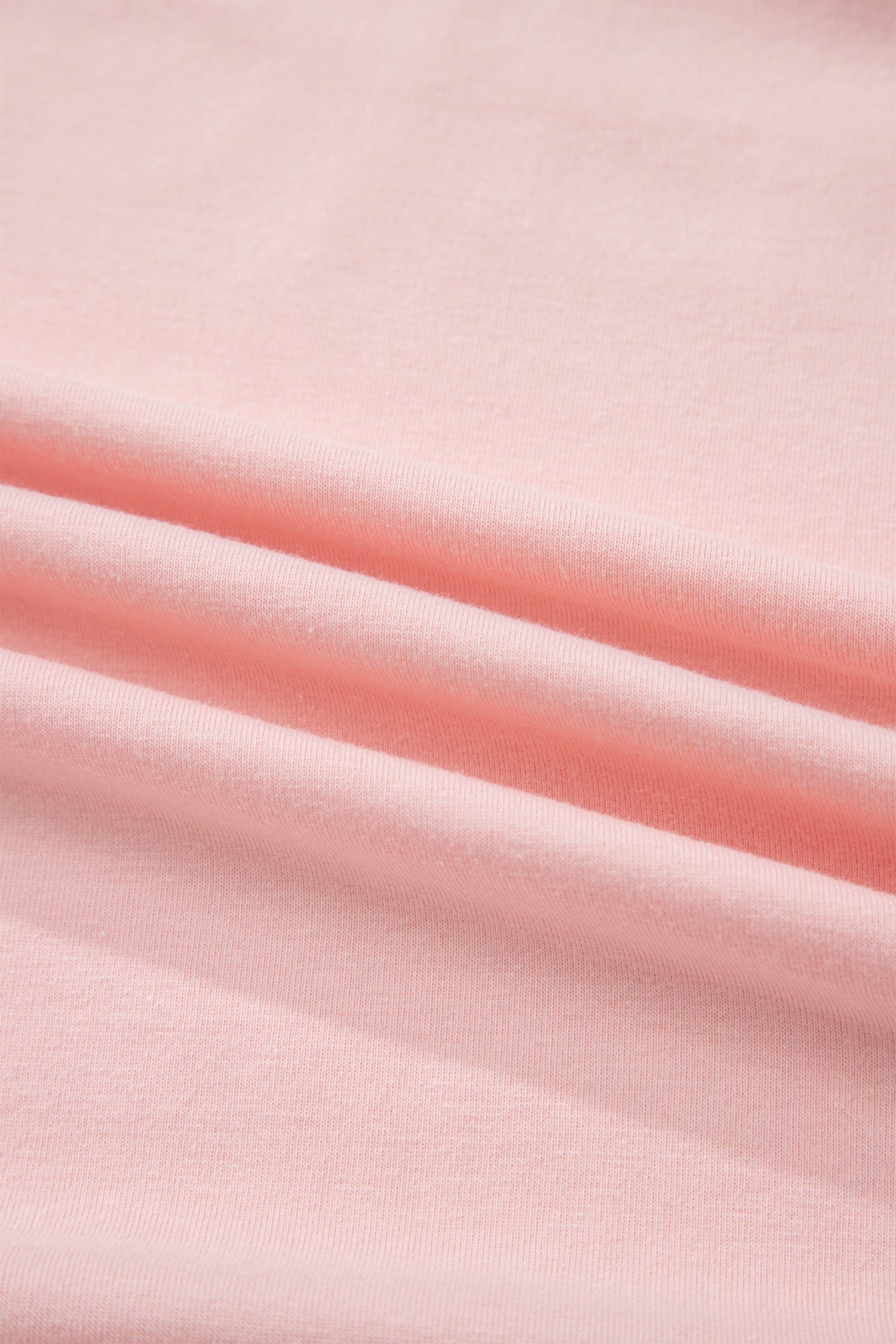 Gossamer Pink Plus Size Solid Color Asymmetric Neck Short Sleeve Blouse