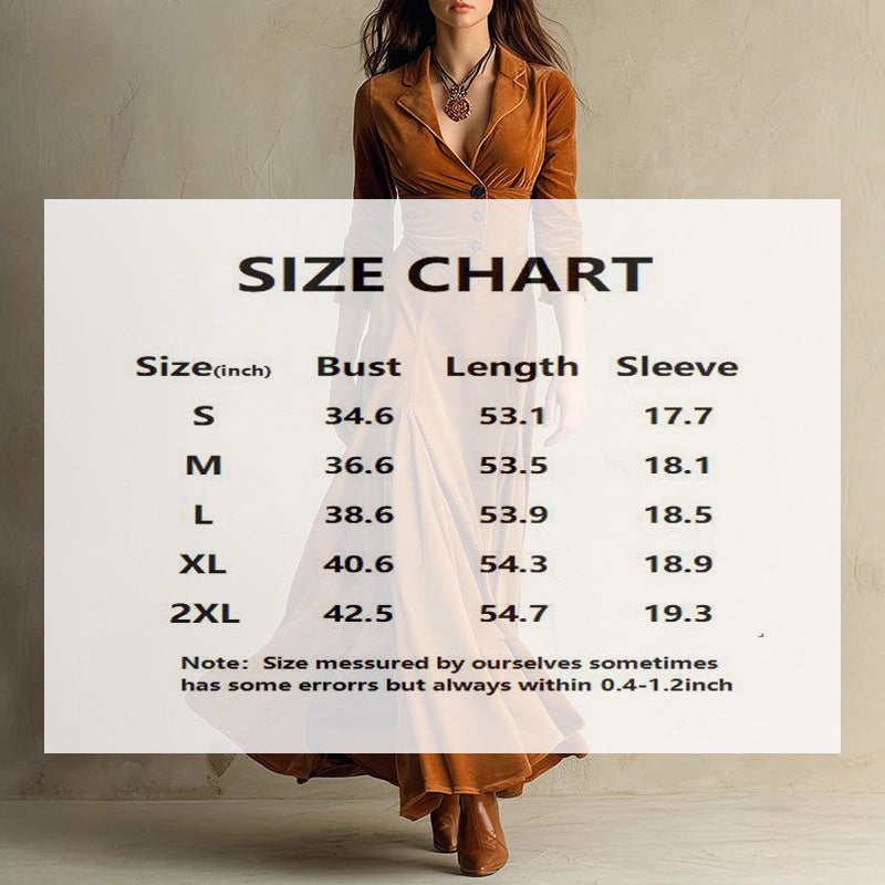 Women's Solid Color V-Neck Long Dress With Button Front And Flowy Skirt, Elegant Maxi Dress For Spring Fall