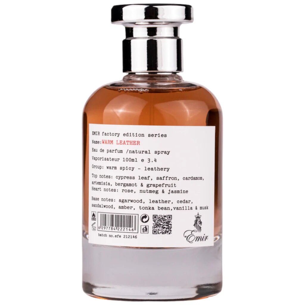 Emir, Warm Leather Factory Edition, Eau De Parfum, Unisex, 100 ml