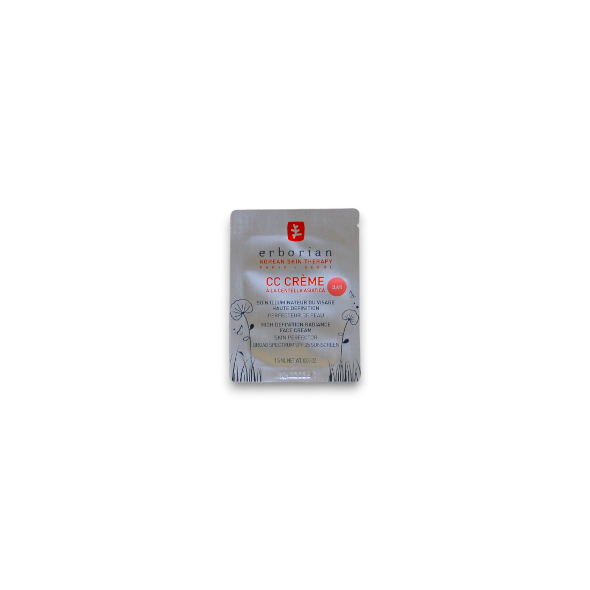 Erborian, Erborian, Illuminating, CC Cream, Clair, SPF 25, 1.5 ml *Sample