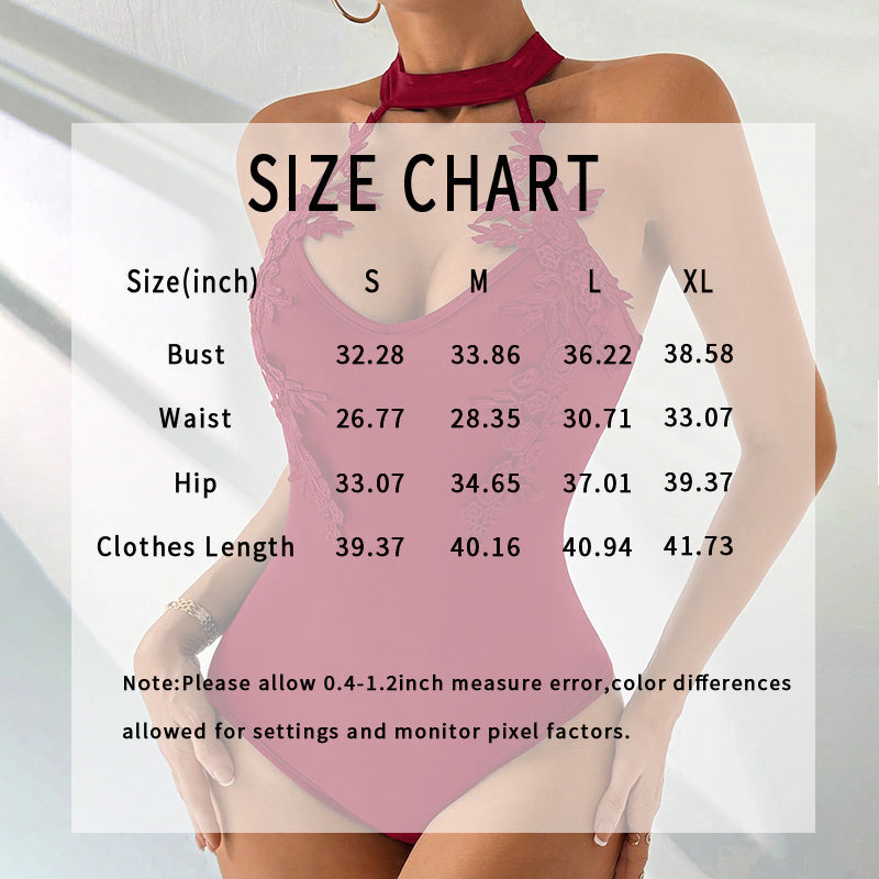 Women's Sexy Halter Neck Sleeveless Lace Jacquard Bodysuit Slim Y2K Body Suits Going Out Tops