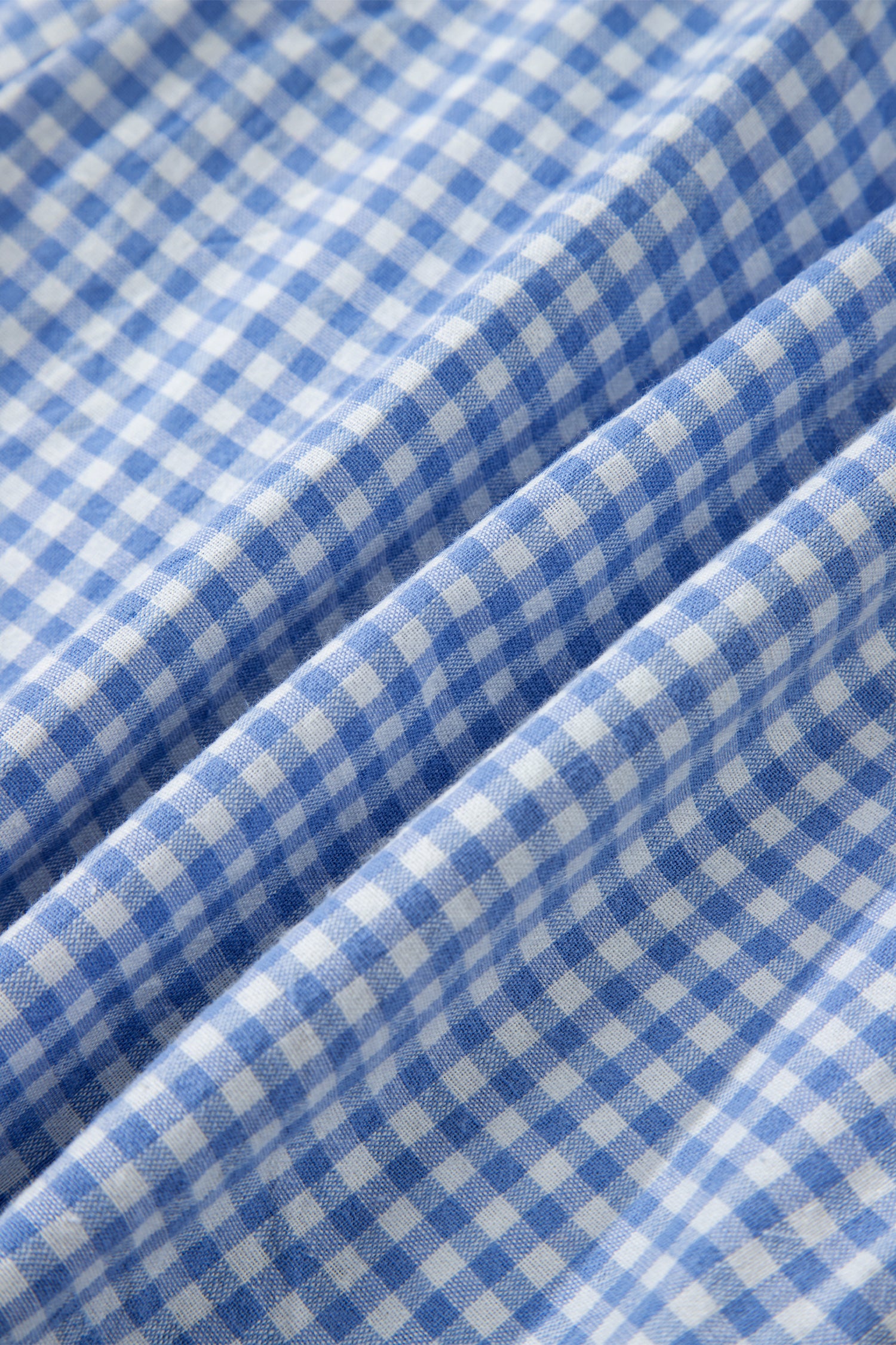 Sky Blue Contrast Trim Plaid Print Plus Size Shorts