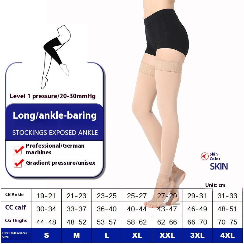 Long Tube Over The Knee Sports Compression Leg Warmer Stretch Socks