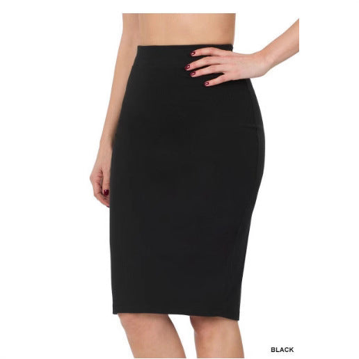 Fashion High Waist Over Knee Pencil Skirt