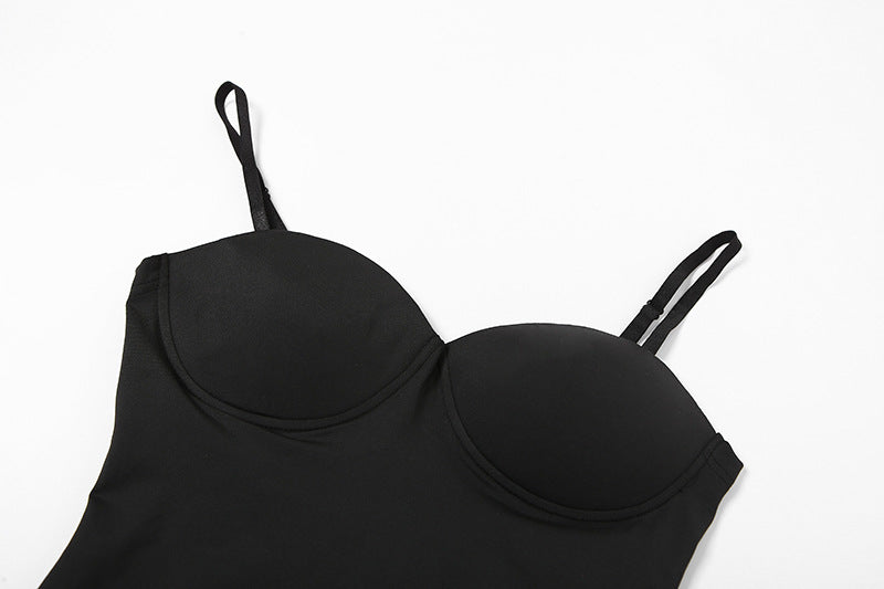 Low-cut Condole Belt Tights Height Waist Movement