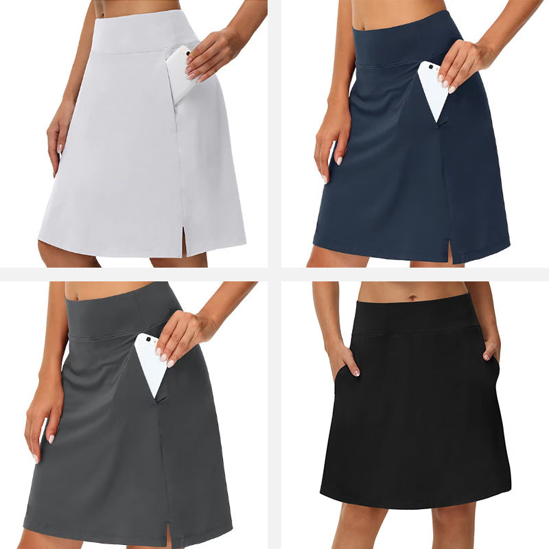 Casual Style Sports Tennis Skort Women's Fake Two-piece