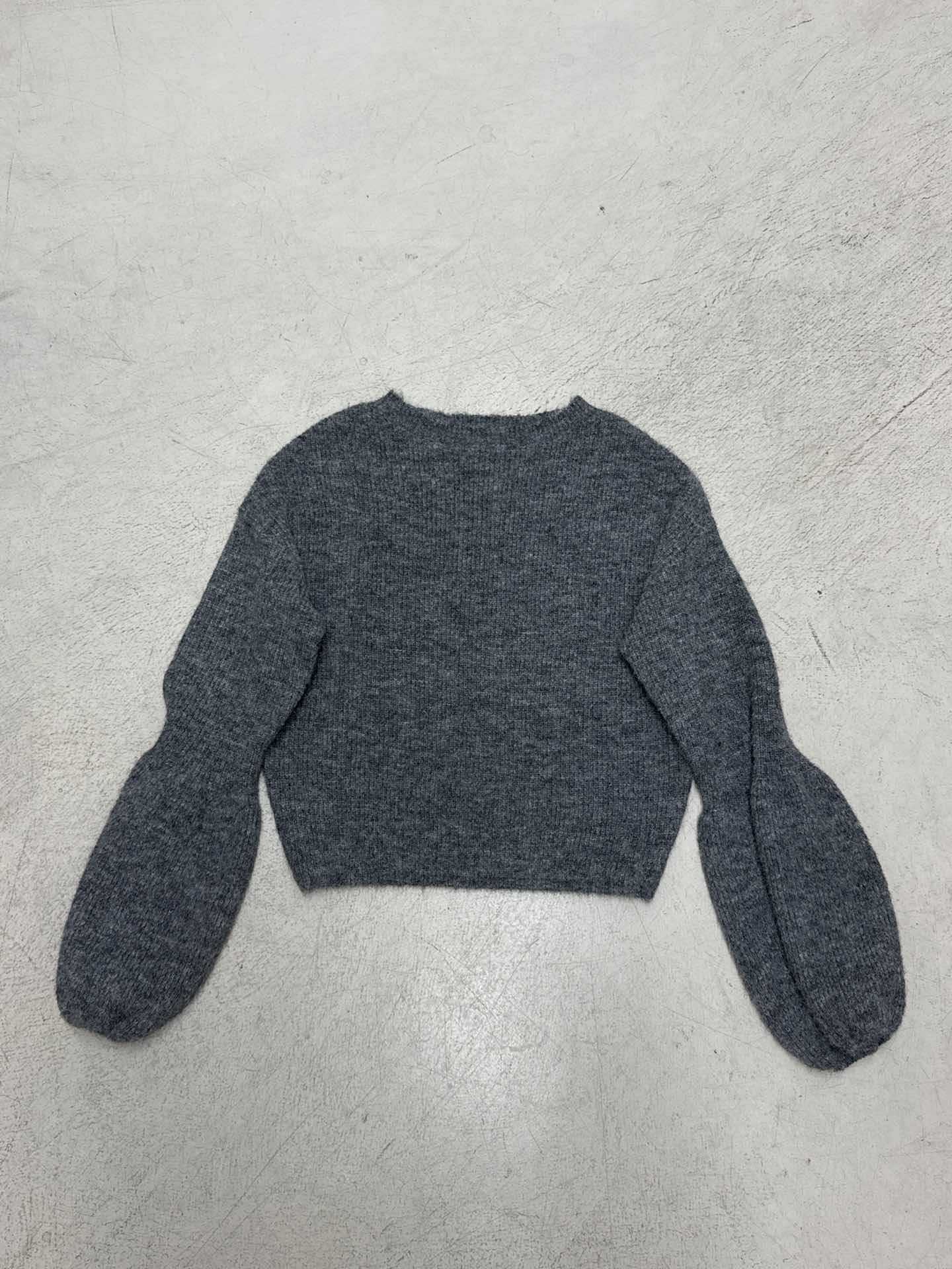 French Chic Style Retro Round Neck Loose And Versatile Knitted Top