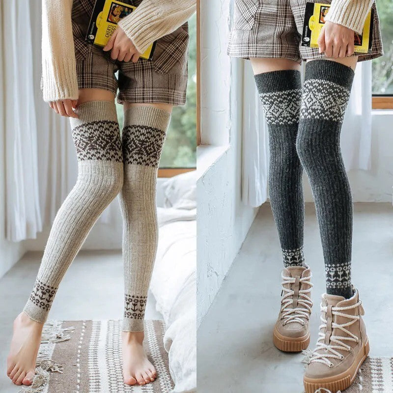 Women's Diamond Fried Dough Twist Stockings Sets